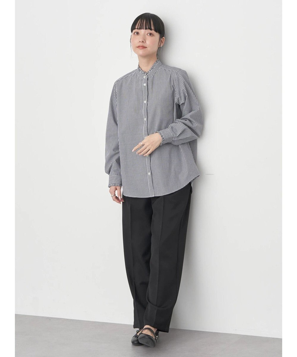 earth music&ecology スタンドフリルシャツ 