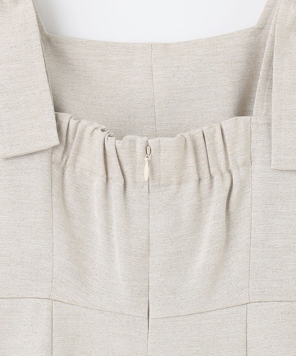 GRACE CONTINENTAL 麻調ベルトサロペット 