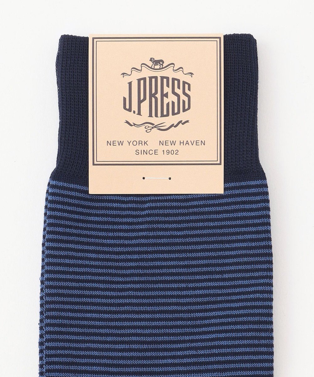 J.PRESS MEN 【J.PRESS BASIC】ハイゲージ天竺 ボーダーソックス 