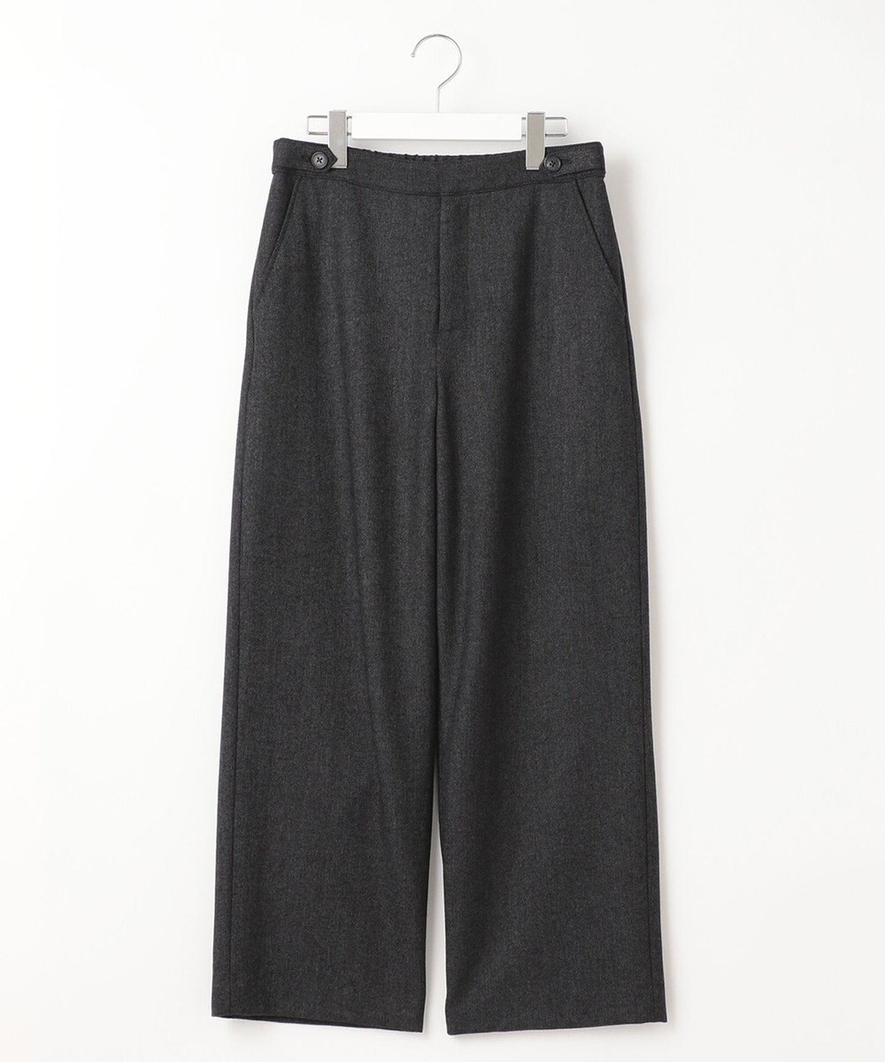 J.PRESS LADIES クラシカルツイード＆ヘリンボン セミワイド パンツ 