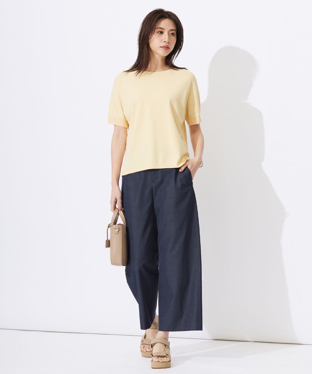 J.PRESS LADIES L 【洗える】レーヨンエリートストレッチ ドルマン ニット 