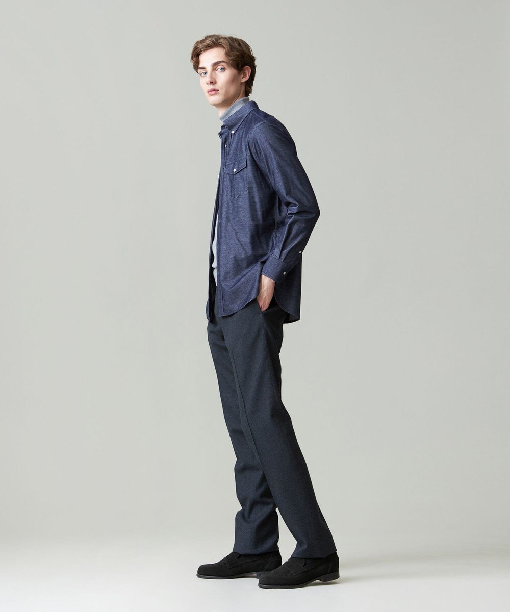 J.PRESS MEN KANEMASA KNITTING デニムジャージ シャツ 