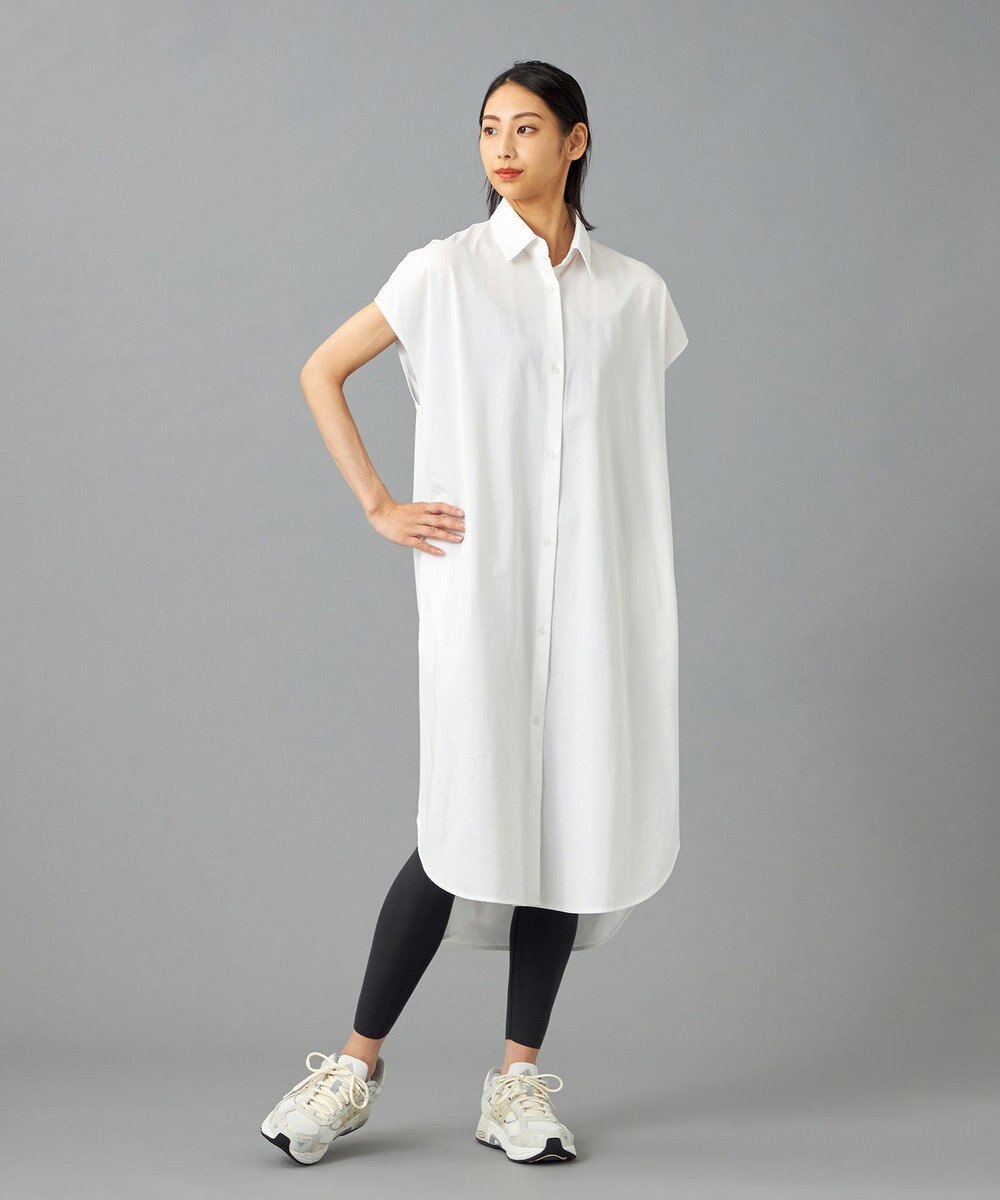 Chacott Chacott BALANCE EasyCare+ シャツワンピース 