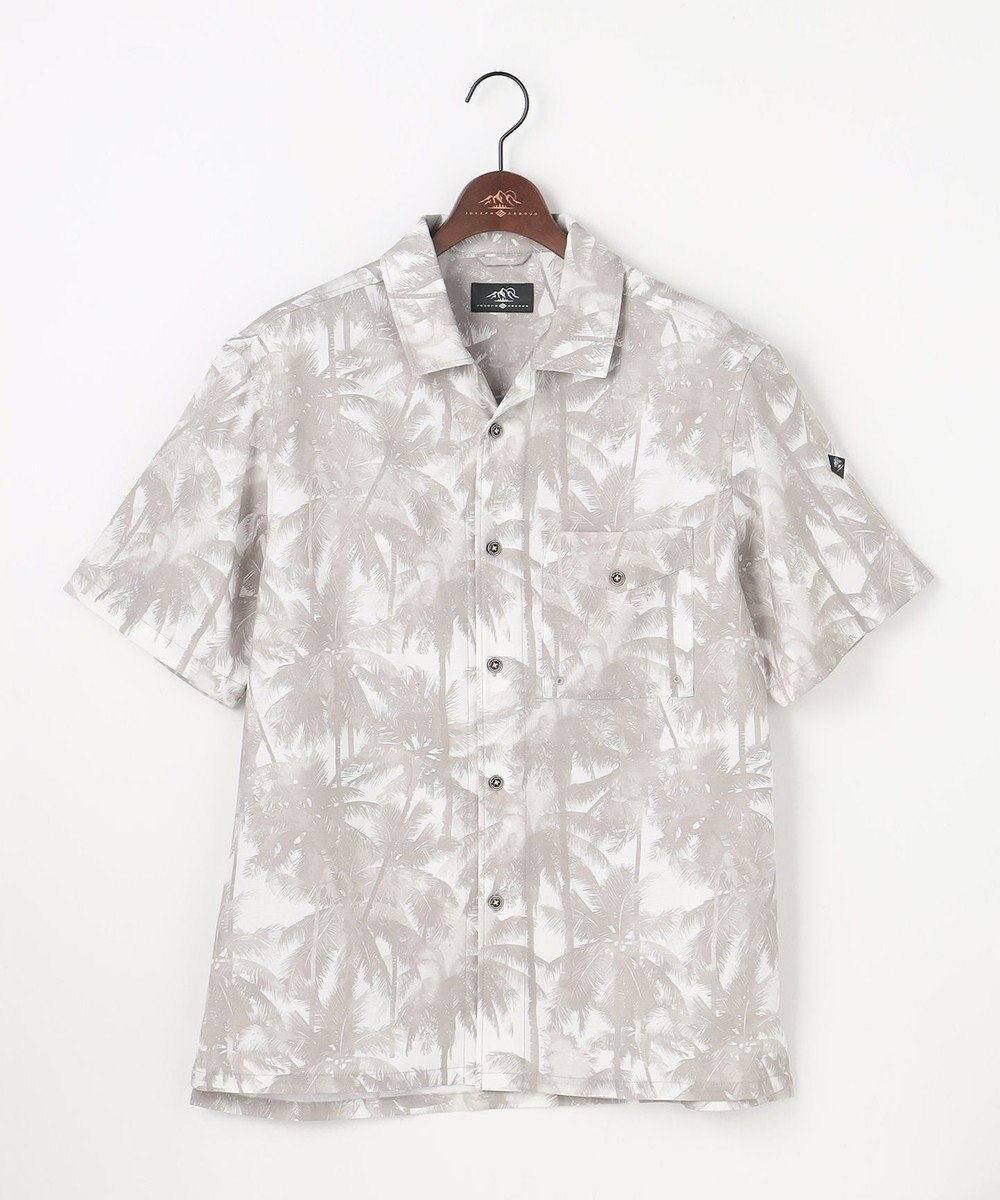 JOSEPH ABBOUD MOUNTAIN 【速乾/軽量/ストレッッチ】ライトスラブボタニカルプリント アウトドアシャツ 