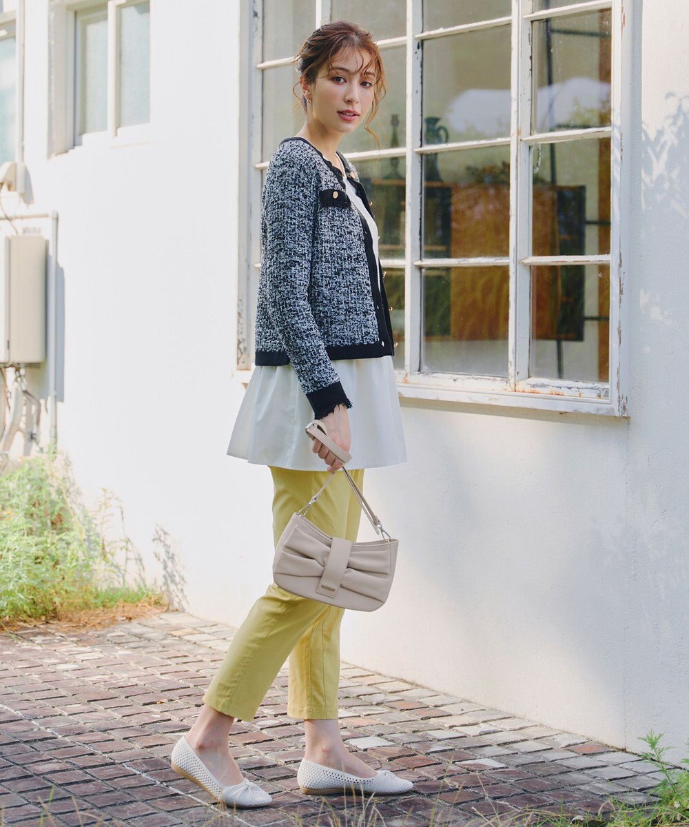 Tiaclasse 【安田美沙子さん着用・2way】リボンギャザーミニバッグ 