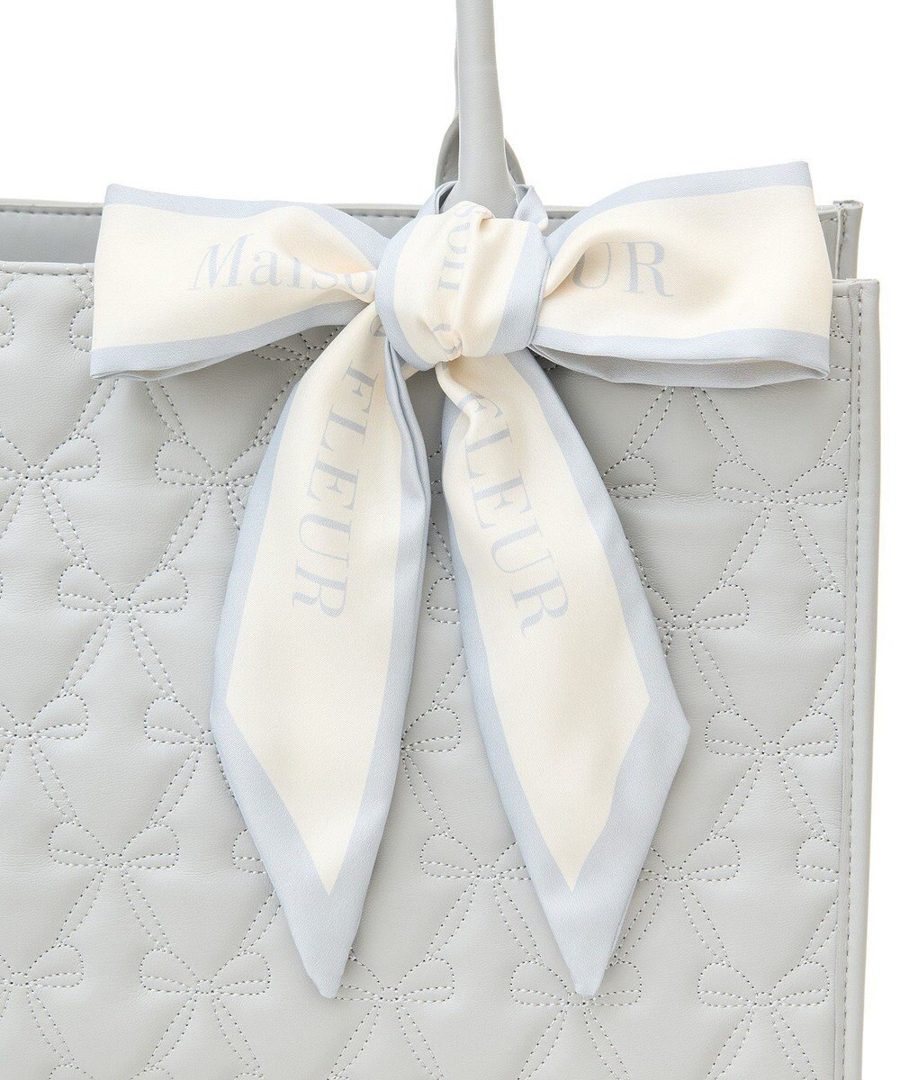 Maison de FLEUR EC限定スカーフ付リボンキルティングトート 