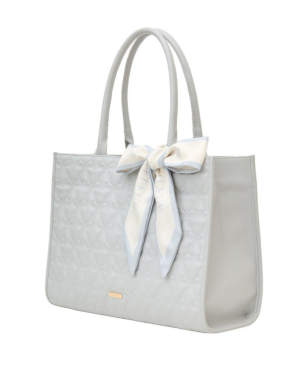 Maison de FLEUR EC限定スカーフ付リボンキルティングトート 
