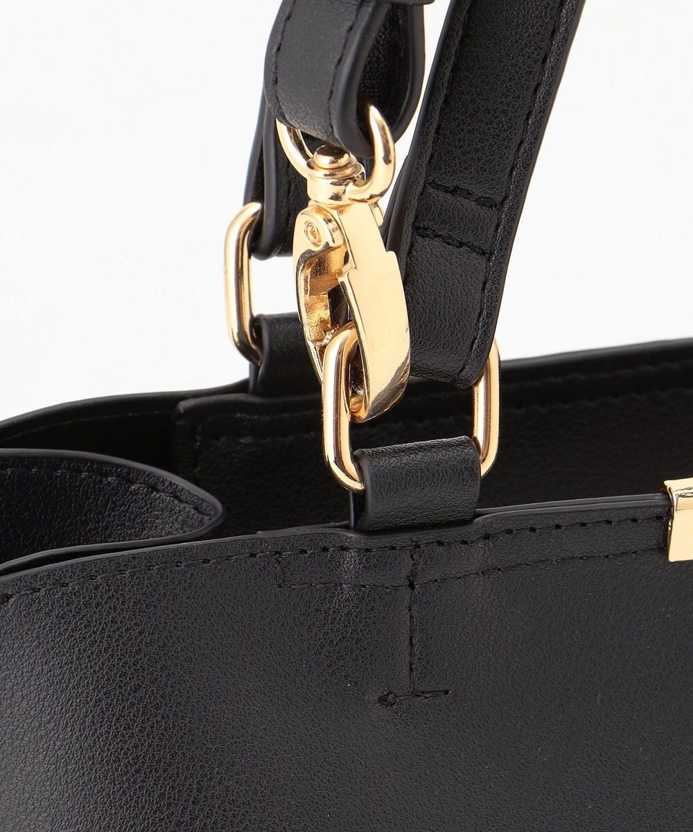 ANY 【2WAY】スクエアメタルハンドバッグ 