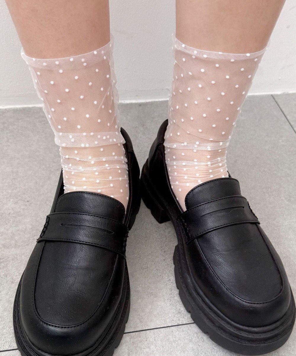 WEGO ドットシアーソックス 