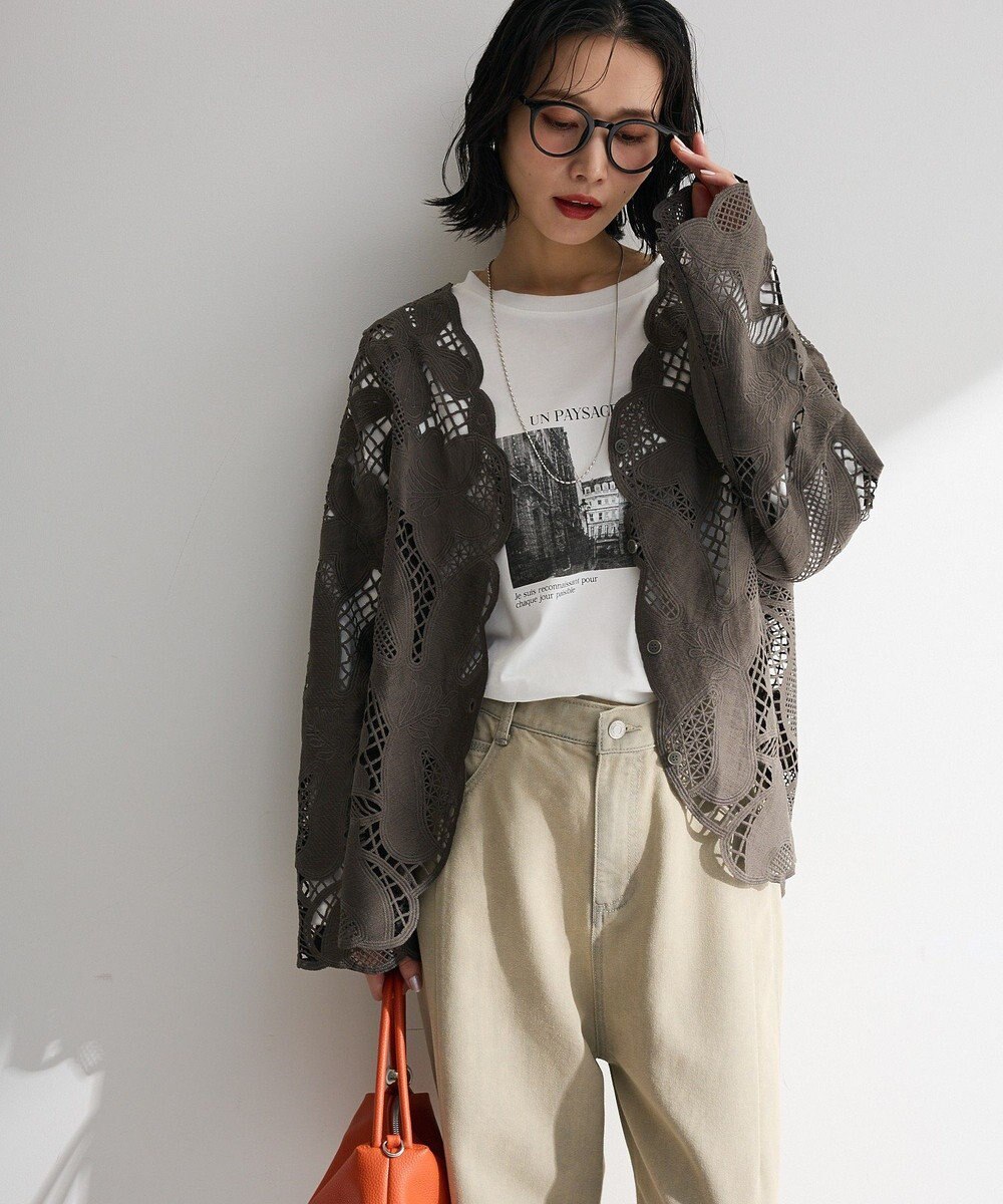Green Parks レースカーディガン 