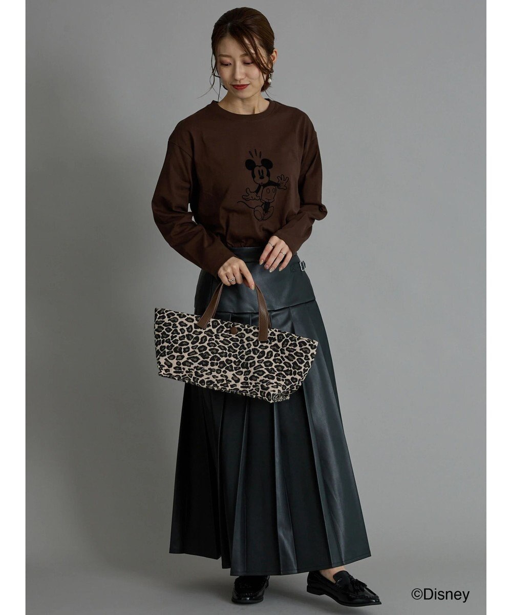 Te chichi 【Disney】ミッキー/フロッキープリントロンT 