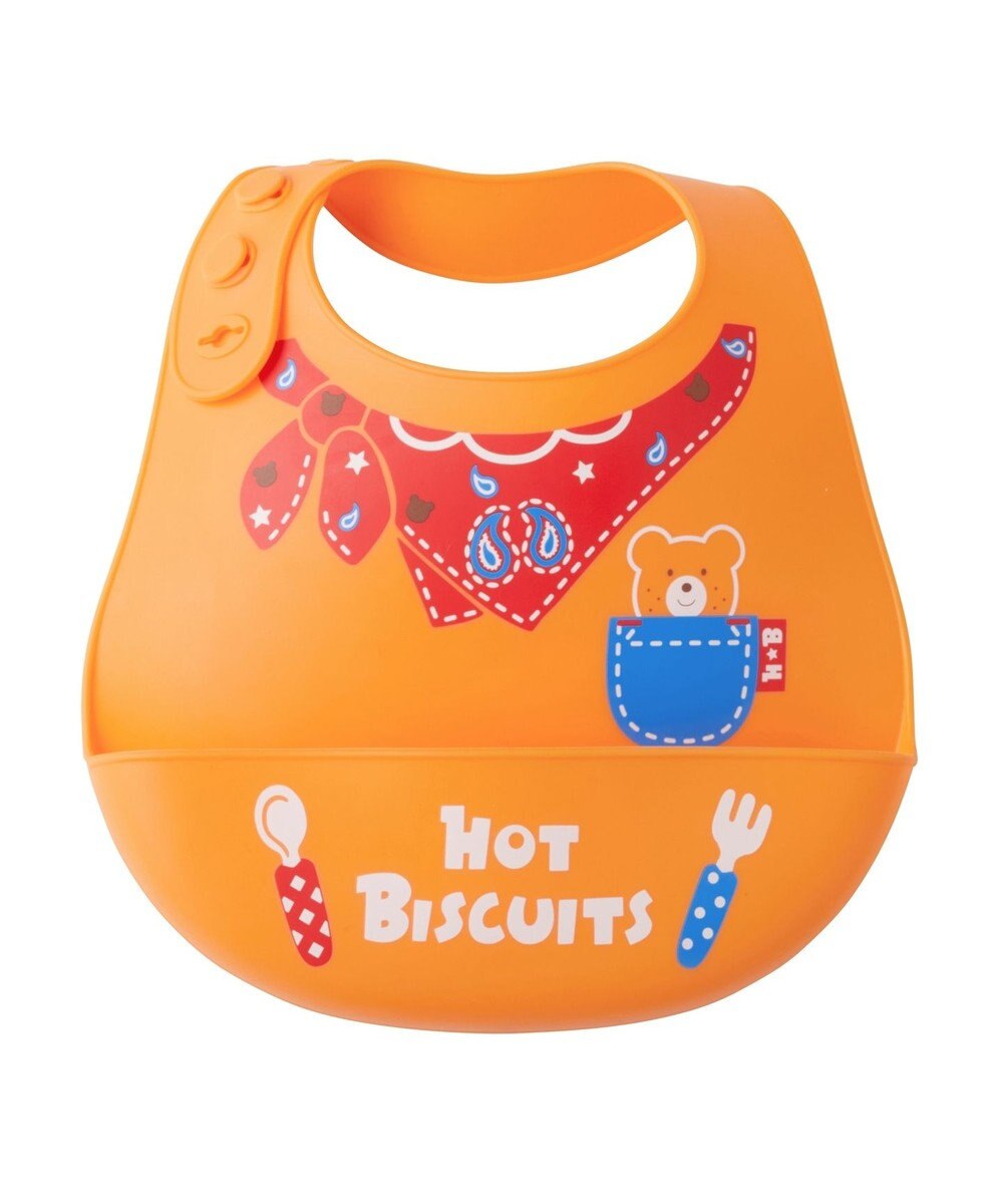 MIKI HOUSE HOT BISCUITS シリコン製 ランチスタイ 