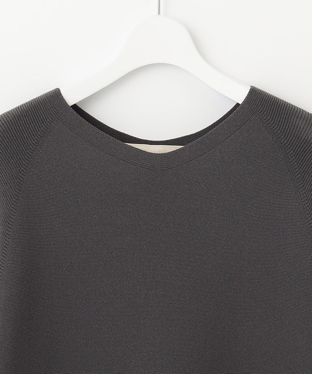 自由区 【洗える】コットンストレッチホールガーメント ニットワンピース 