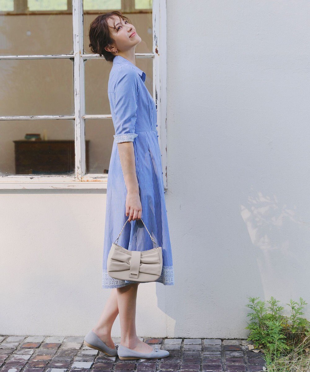 Tiaclasse 【安田美沙子さん着用・2way】リボンギャザーミニバッグ 