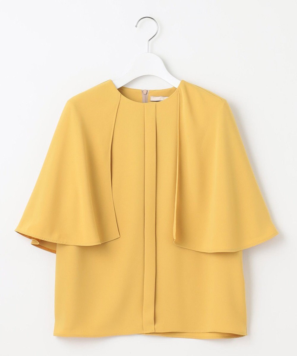 自由区 【洗える】バックサテンジョーゼット  ブラウス 