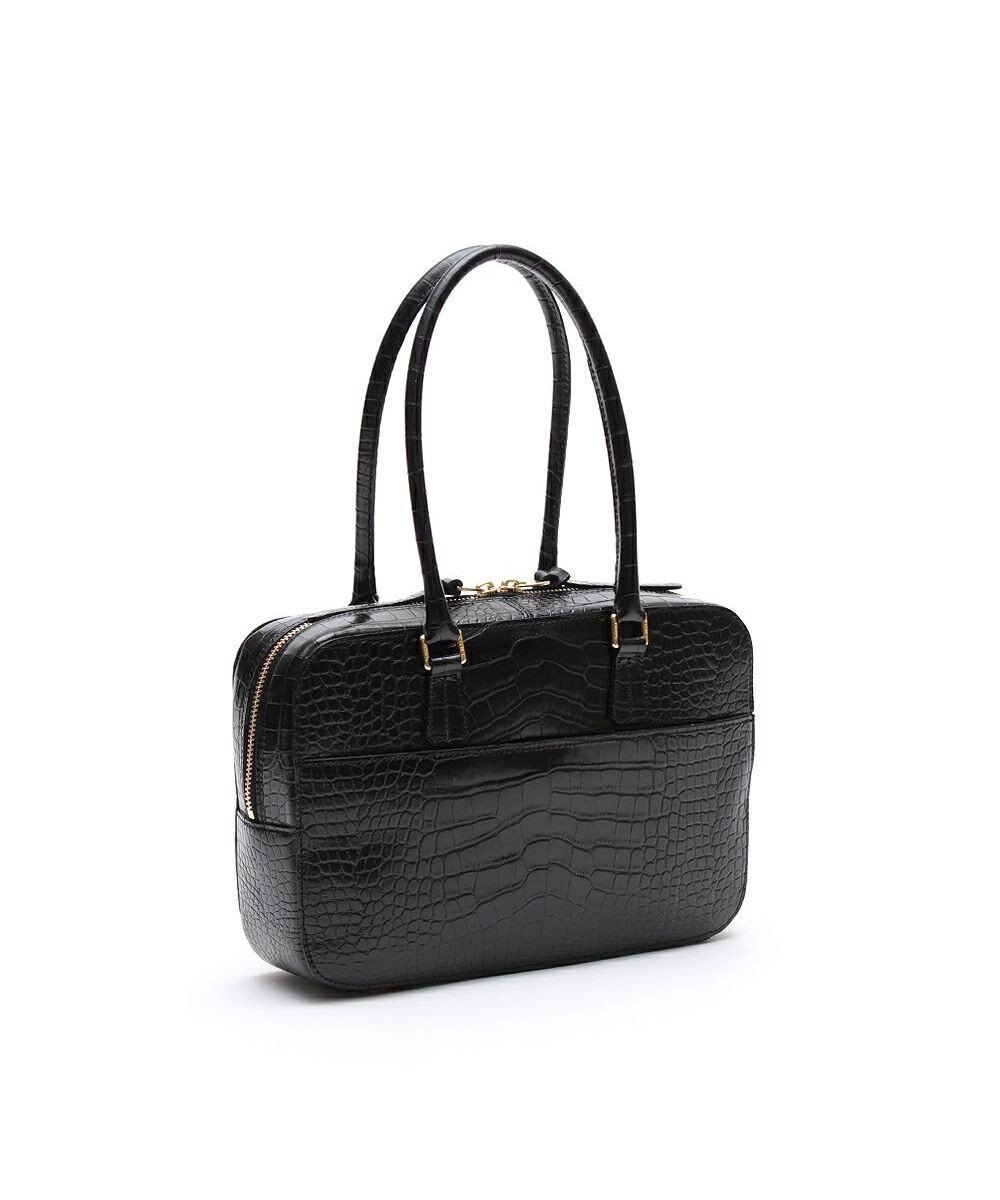 A.D.M.J. 【牛革】クロコ型押し ボストン28cm 