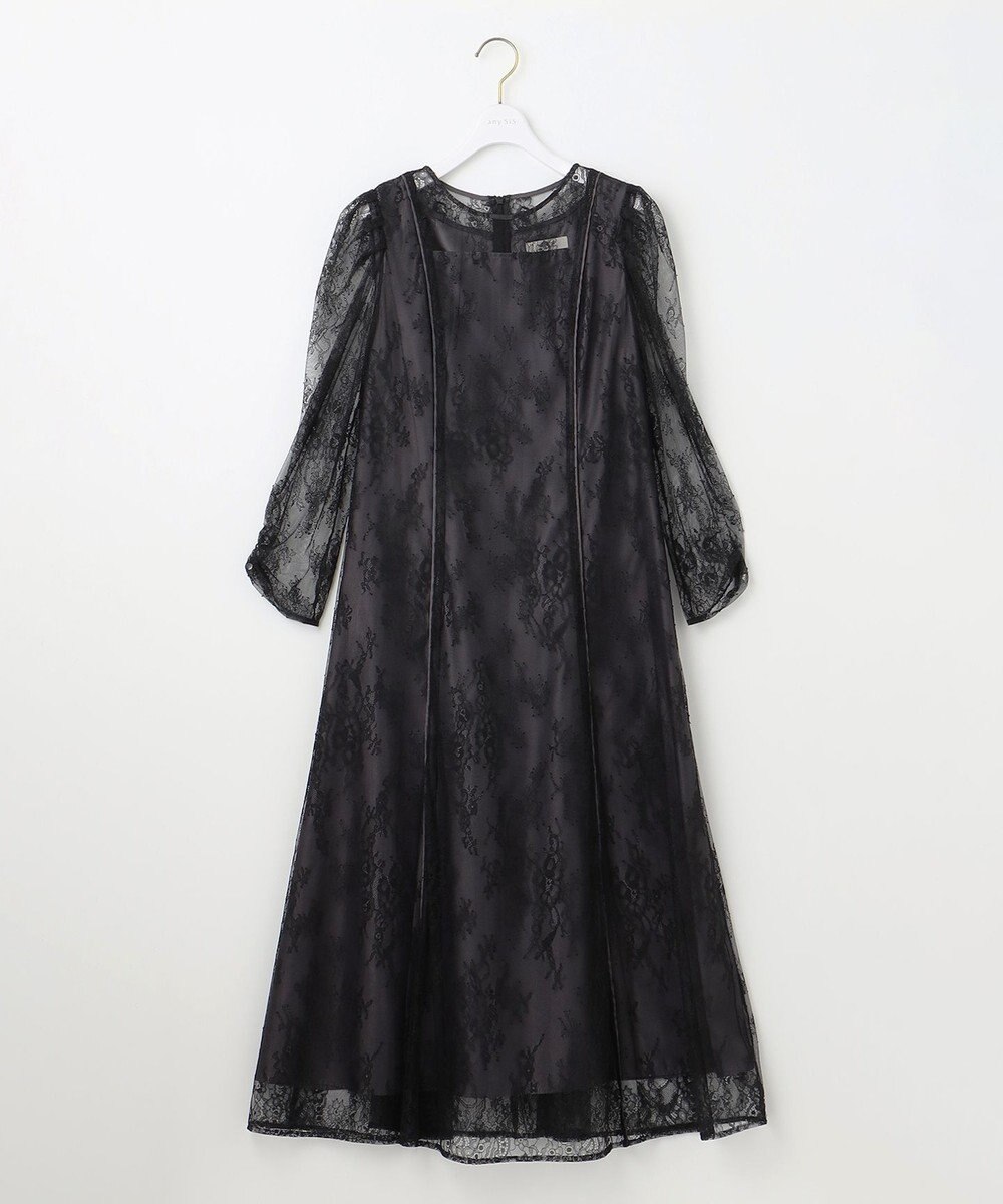 ANY SIS 【Lily Calin】クラシックナローレース ドレス 