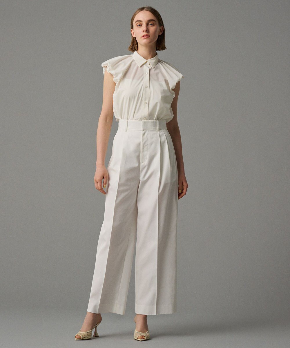 uncrave 【撥水・花粉防止・洗濯機洗い可】クリアツイル ワイドパンツ（uncrave STANDARD） 