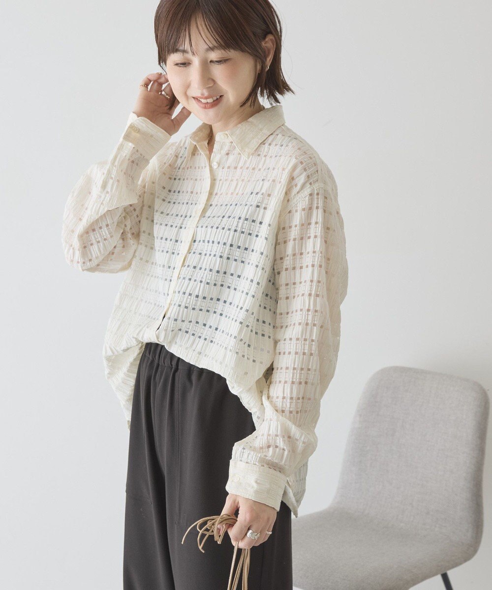 AMERICAN HOLIC シアーチェックシャツ 