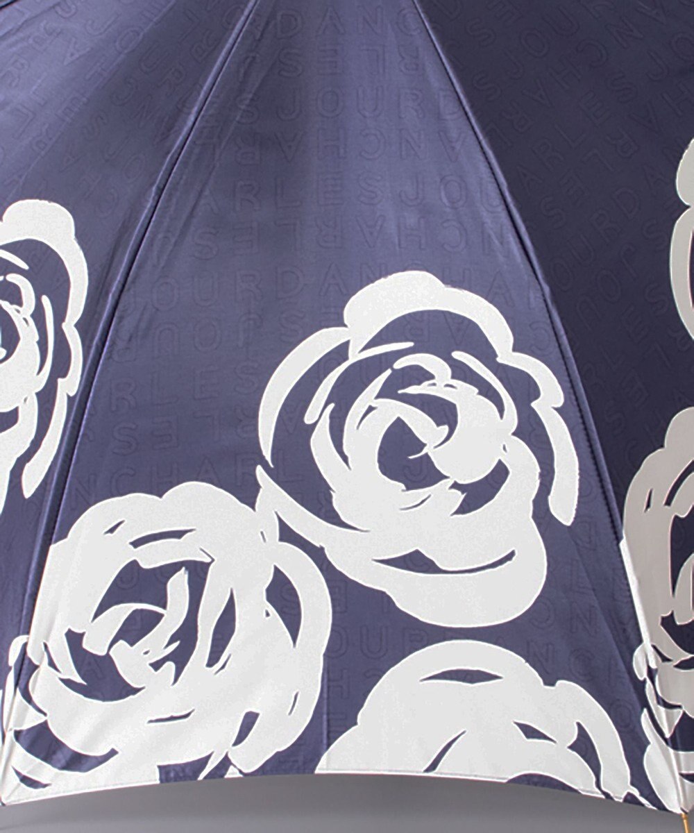 AURORA シャルルジョルダン 花柄 耐風 雨傘 