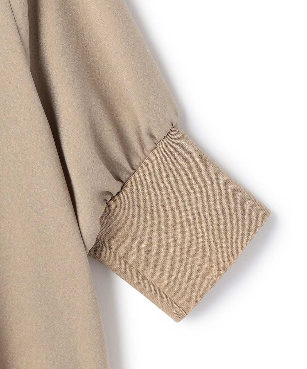 BEIGE， FLEUR / ドレープニット カフスブラウス 