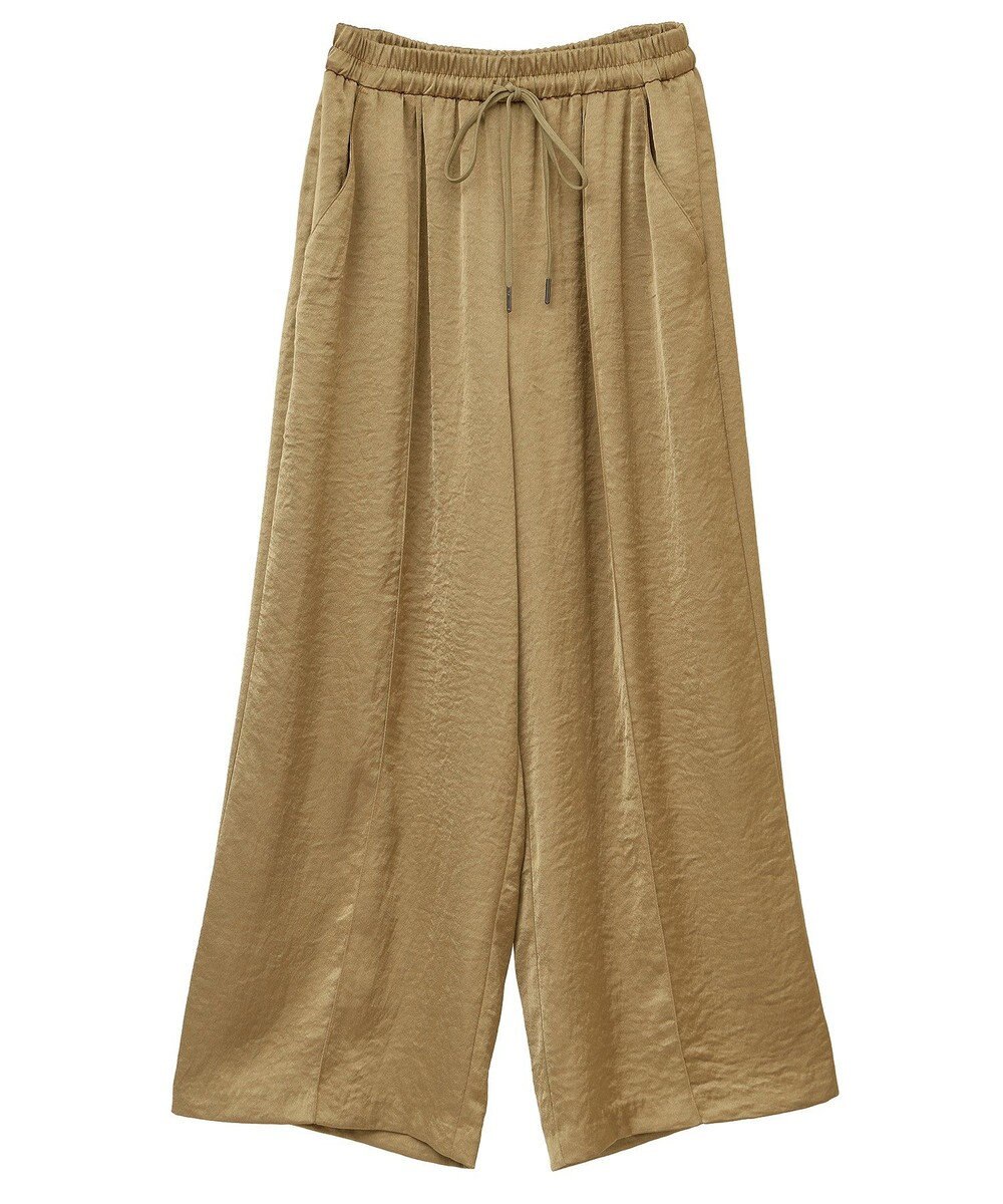 YECCA VECCA ビンテージサテンイージーワイドパンツ 