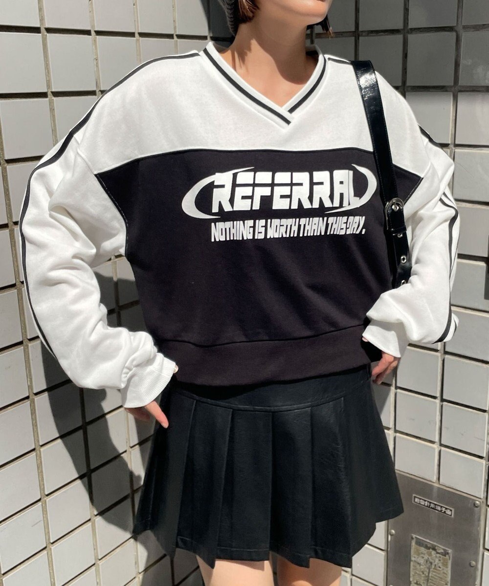 WEGO 切り替えショートスウェット 