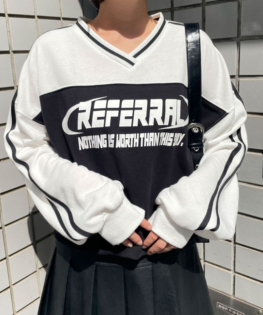 WEGO 切り替えショートスウェット 