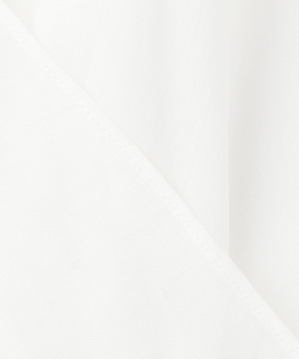 BEIGE， PAULINE / リネンヴィスコースフェイクレザー配色ブラウス 