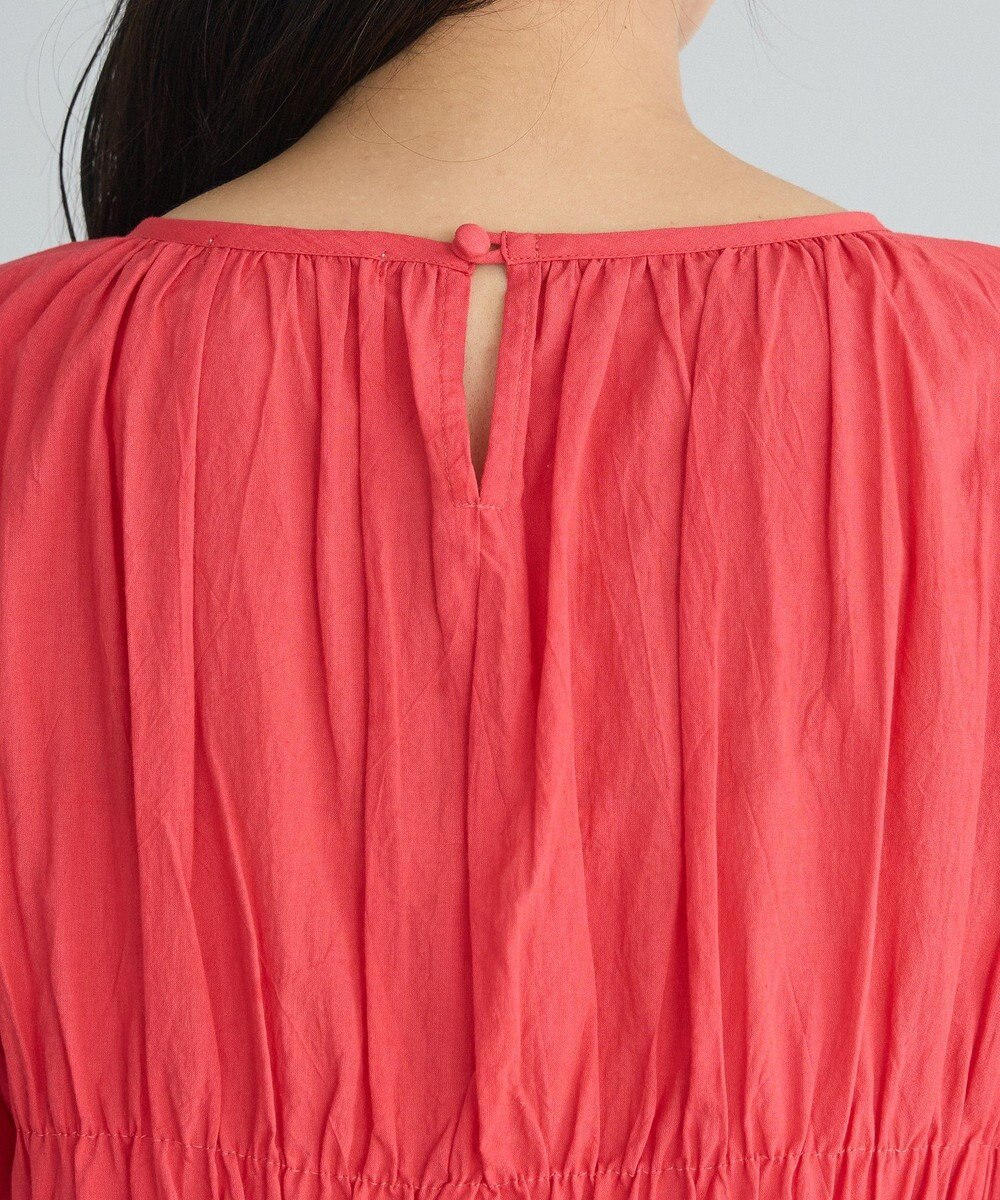 CRAFT STANDARD BOUTIQUE インド製 ハーフスリーブシャーリングワンピース 