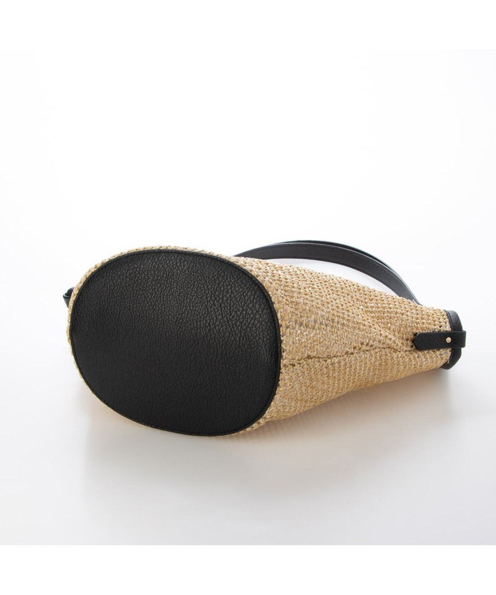 UNBILLION カシュカシュ cachecache / フェイクレザーショルダーバッグ付雑材風トート 