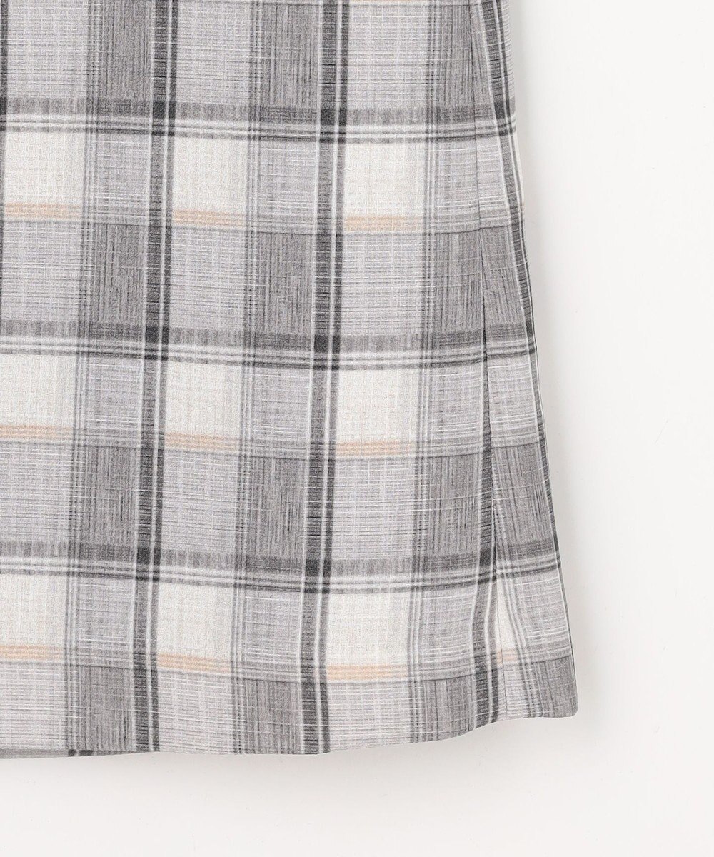 J.PRESS LADIES L スラブ調チェック プリント スカート 