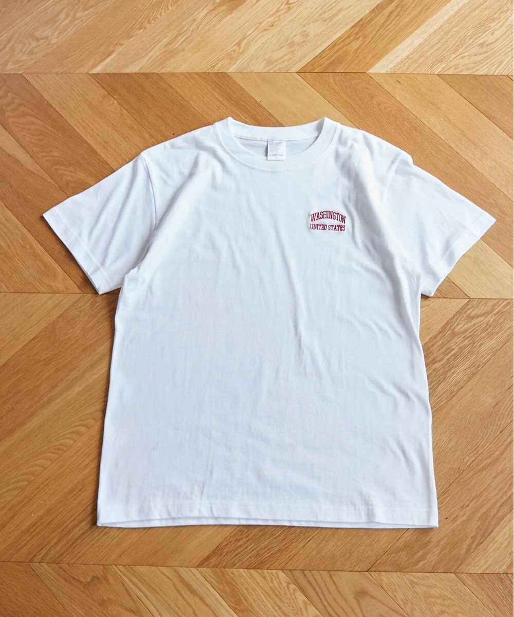 WEGO 【ANGIE VINTAGE】ワンポイント刺繍ロゴTシャツ 
