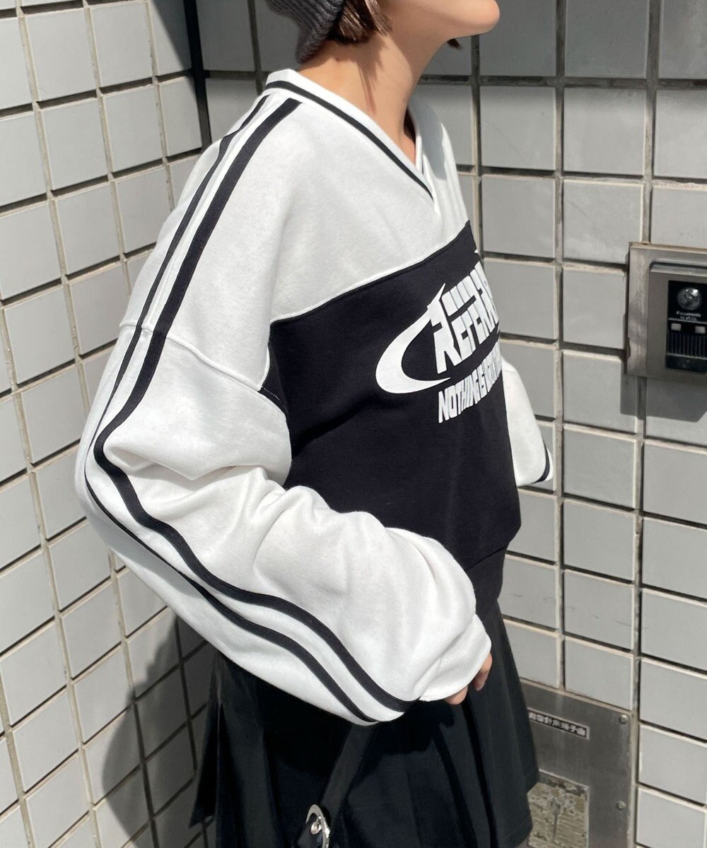 WEGO 切り替えショートスウェット 