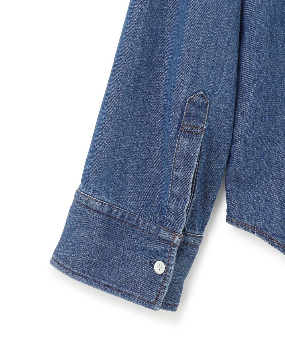 BEIGE， 【洗える】DELAUP / ダンガリー風コットンデニムシャツ 