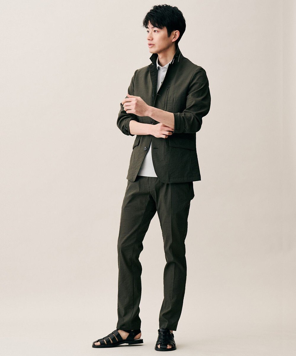 JOSEPH ABBOUD 【ウエストも伸びる!・ストレッチ】 ハイパワーピケストレッチ パンツ 26SSモデル 