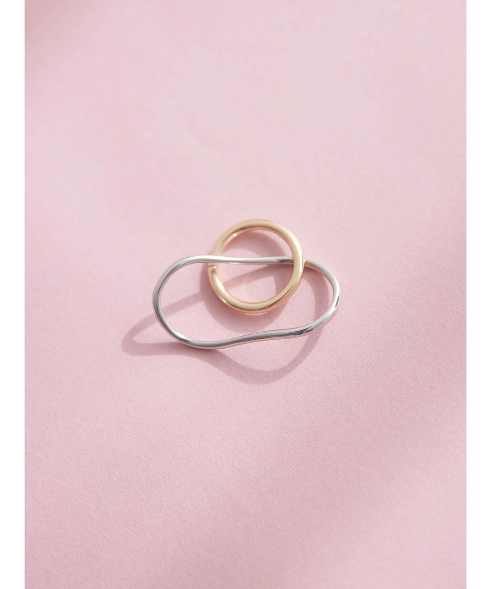 AMERICAN HOLIC オーバーラッピングダブルリング 