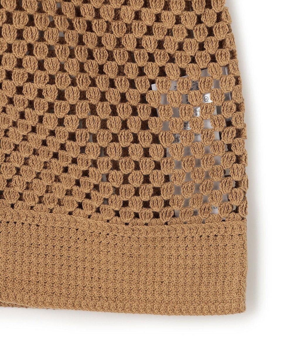 UNFILO L クロシェレースニット ZIPカーディガン 