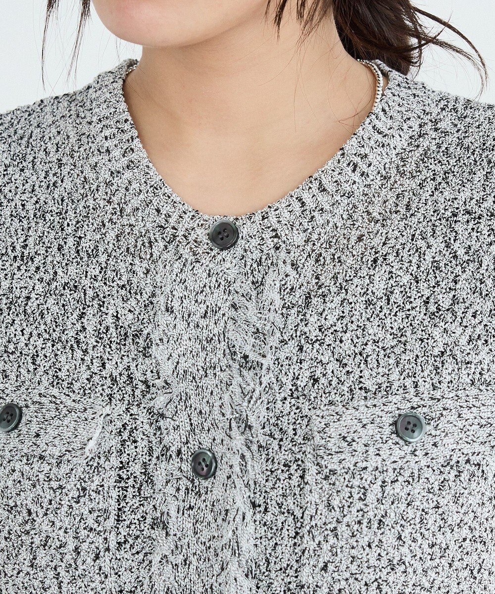 CRAFT STANDARD BOUTIQUE フリンジノースリーブニットプルオーバー 