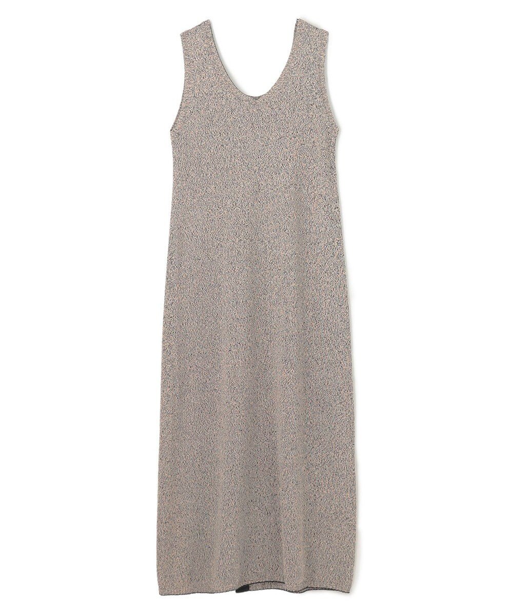 BEIGE， AGATE / Uネック メランジニットドレス 