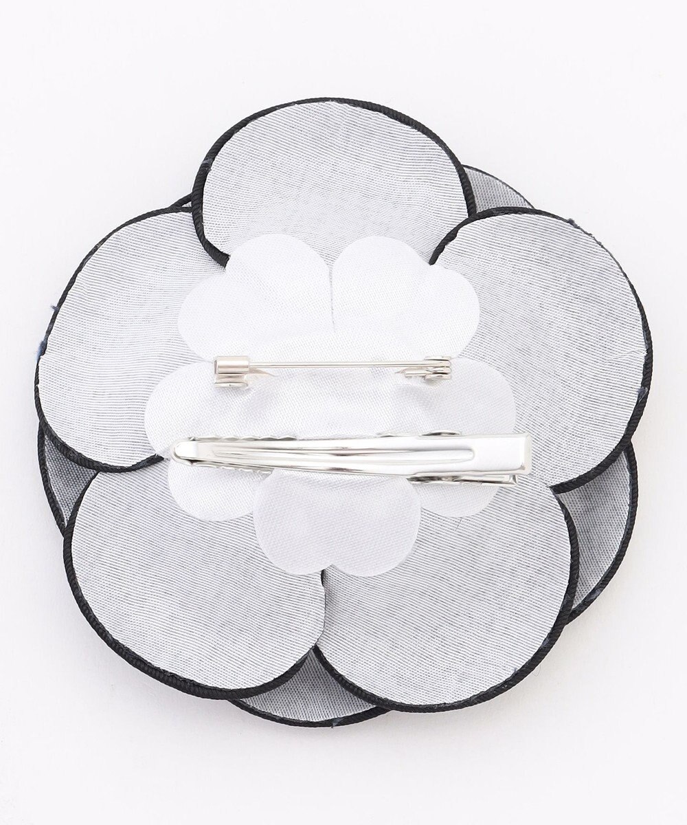 組曲 トリミングツイードコサージュ 