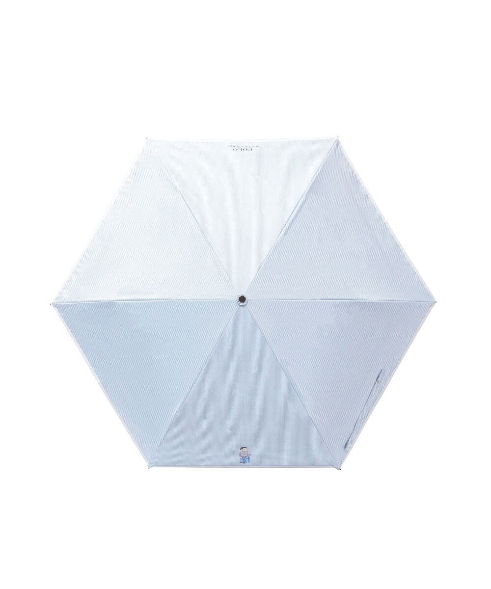 MOONBAT 【WEB限定】 POLO RALPH LAUREN（ポロ ラルフローレン） 晴雨兼用日傘 ワンポイントポロベア プリント 折りたたみ傘 ポーチタイプ 1級遮光/遮熱/遮光 