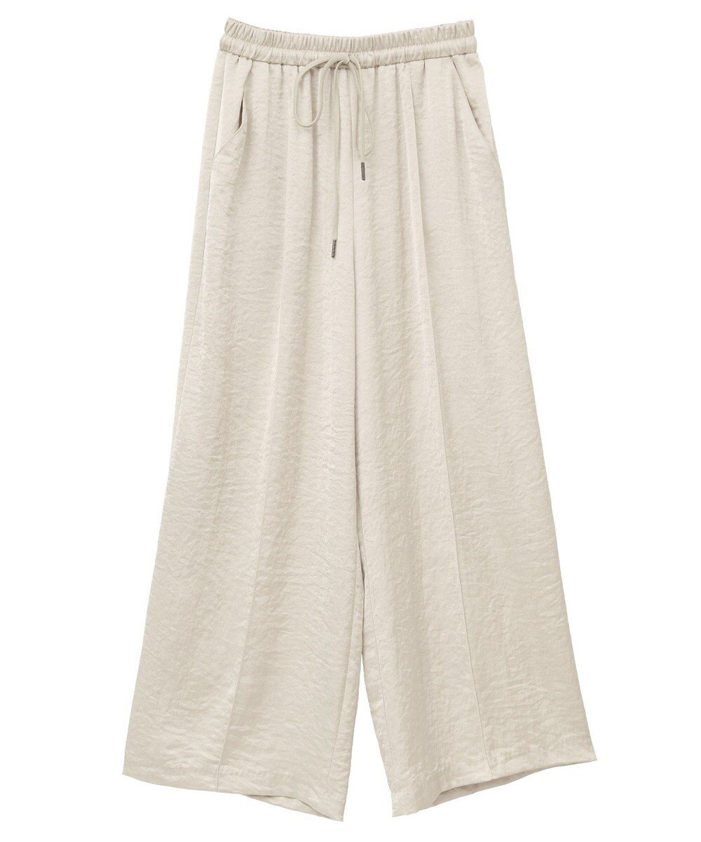 YECCA VECCA ビンテージサテンイージーワイドパンツ 