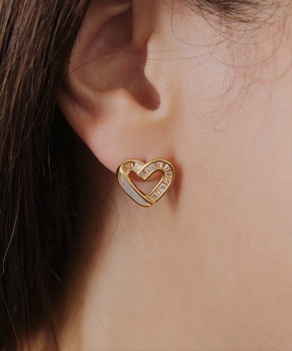 Tiaclasse 【金属アレルギー対応】ハートモチーフピアス 