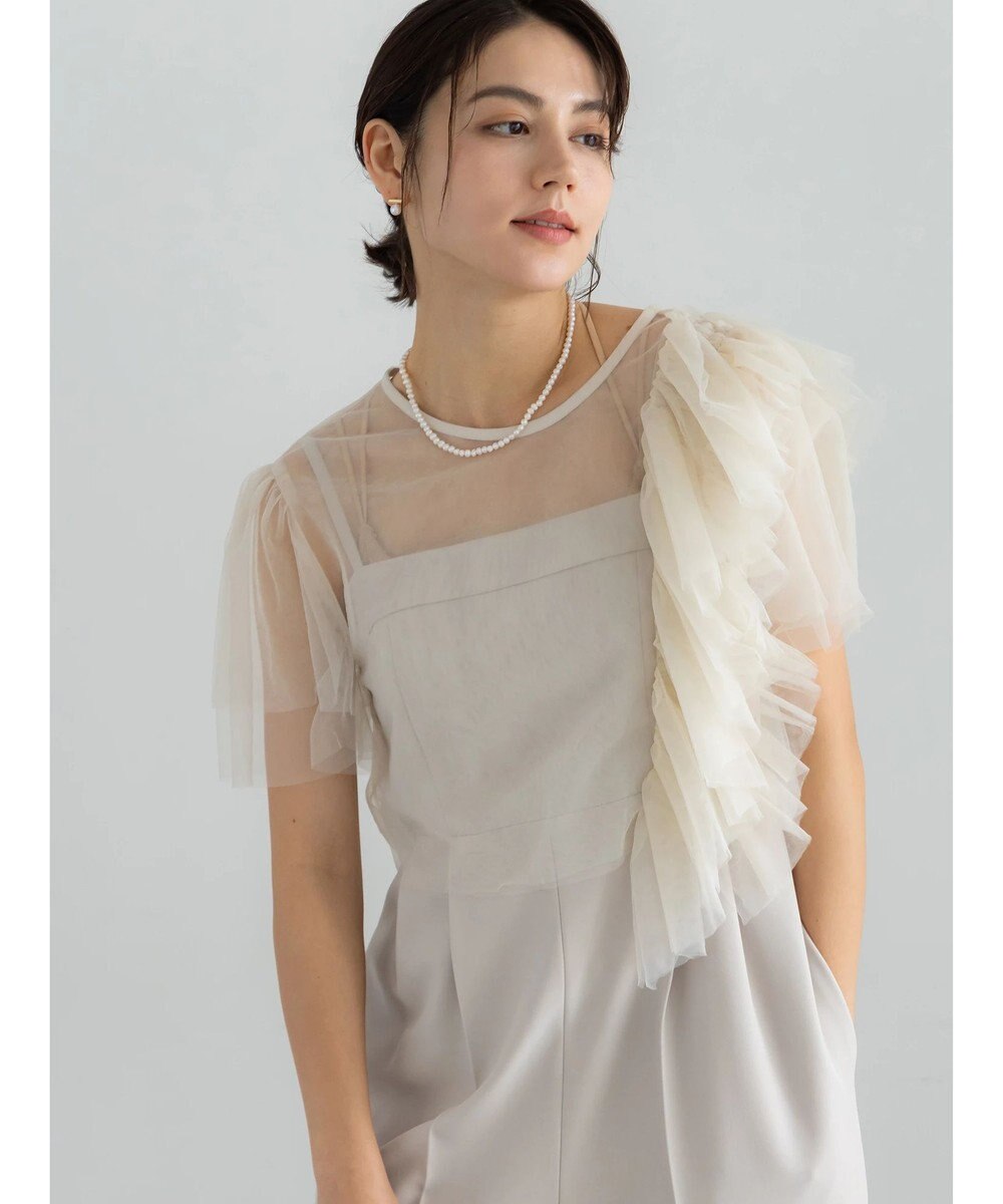 Te chichi 【セレモニーアイテム】チュールフリルレイヤードボレロ 