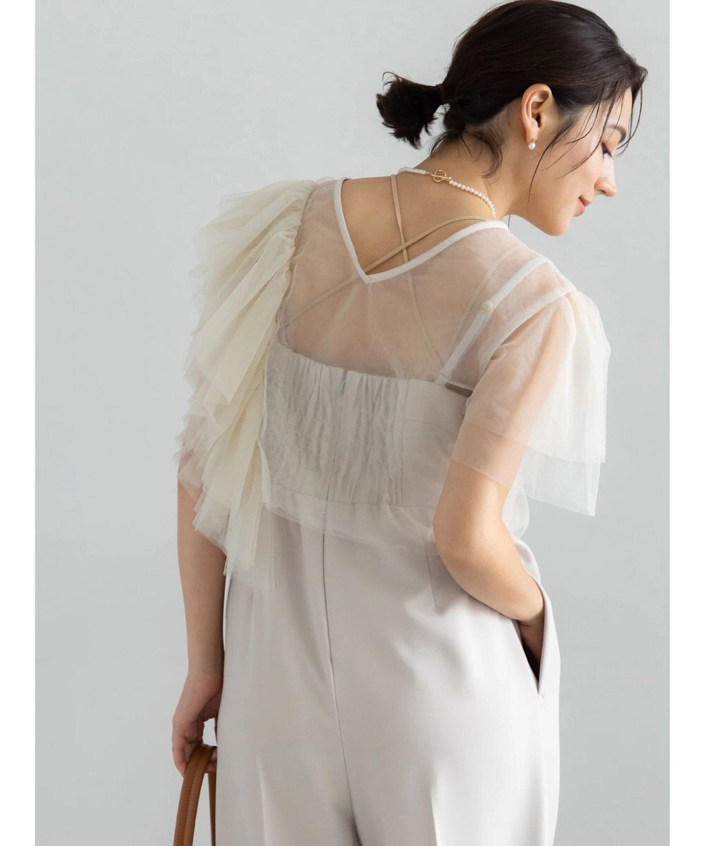Te chichi 【セレモニーアイテム】チュールフリルレイヤードボレロ 
