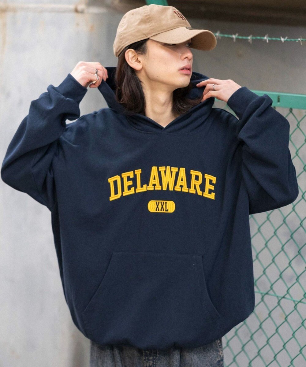 WEGO 【ユニセックス着用ITEM/SMLサイズ展開】グラフィックロゴプルパーカー 