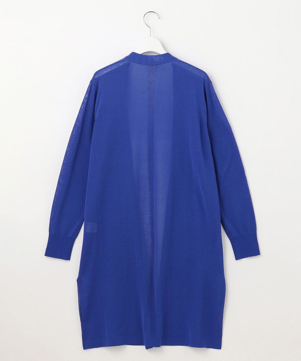 23区 L 【洗える】コットンアセテートギマ サマー ロングカーディガン 