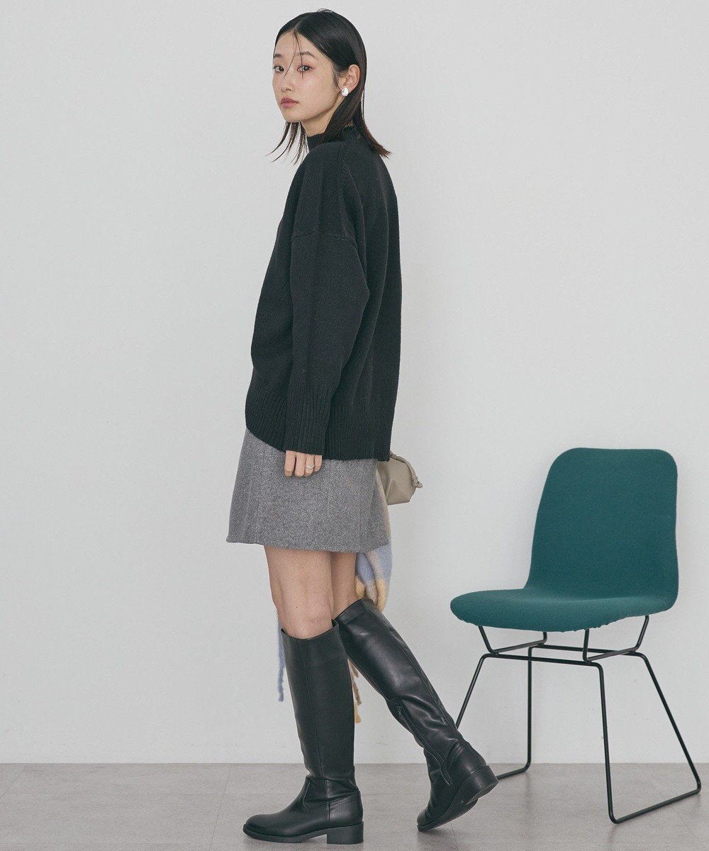 AMERICAN HOLIC モックネックコクーンニットプルオーバー 