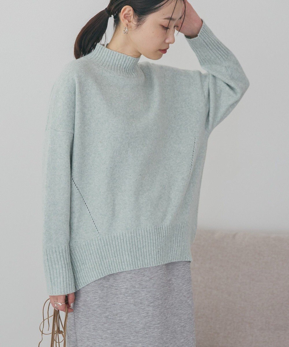 AMERICAN HOLIC モックネックコクーンニットプルオーバー 